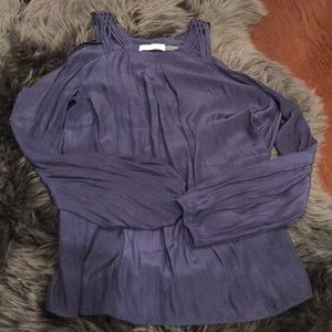 Shoulder cut out Ramy Brook silk blouse